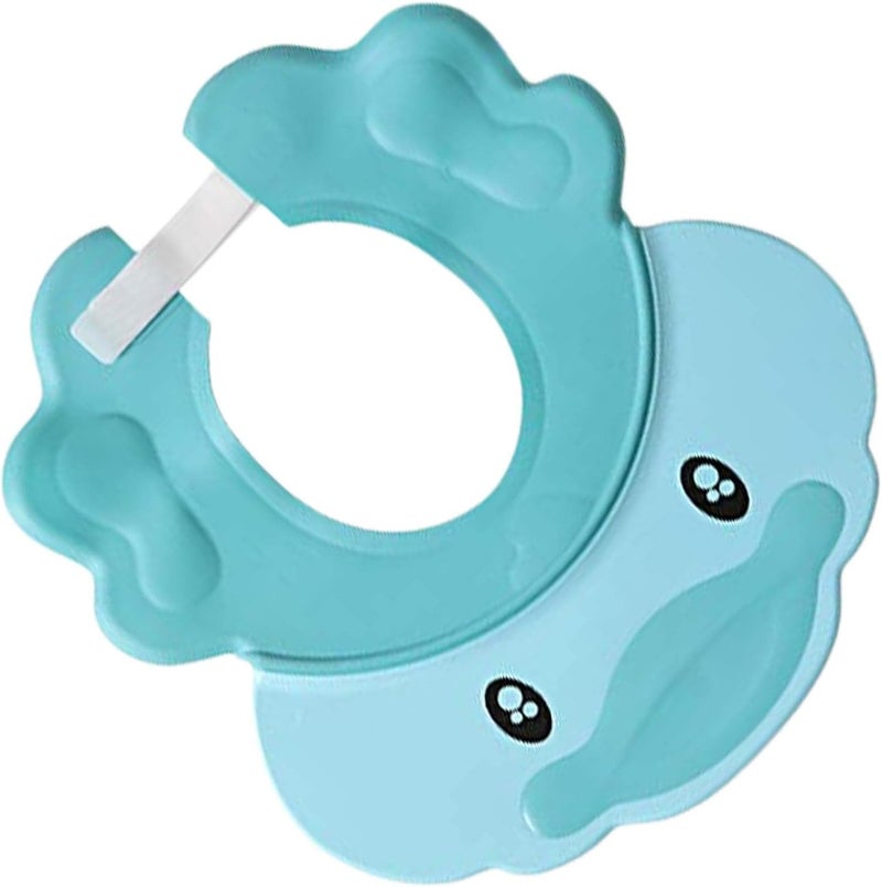 ويوبلز قبعة استحمام للأطفال قابلة للتعديل لحماية العينين والأذنين والوجه، غطاء لغسل شعر الأطفال، قبعة استحمام للأطفال، واقي للشعر، أدوات مساعدة لغسل الشعر بالشامبو للأطفال الصغار والكبار، قبعة استحمام - Image 1